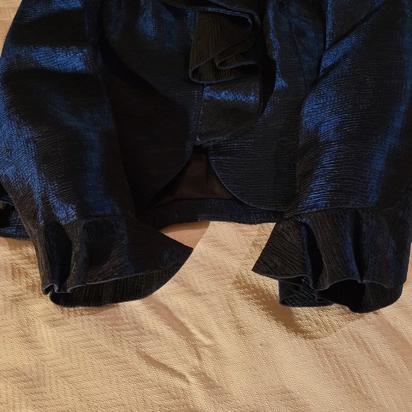 The Room Vintage 90s Eveningwear Top, Iridescent Blue - Picture 4 of 8